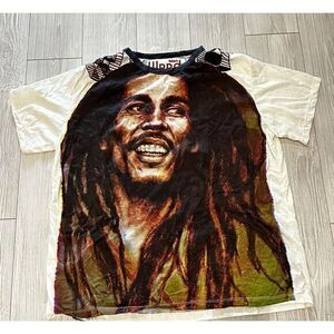 Bob Marley‎ AOP Weed T-Shirt Size Large